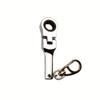 Portable Keyring 10mm Ratchet Wrench Mini Shaped JDM Metal Racing Keychain Key Chain Ring Keyring Car Accessories