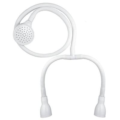 White Sink Spray Hose Double Tap Shower Attachment Head New Bath Shower Head
