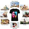 Fun Dripping Number 67 Ice Cream Donut Graphic Casual Tee Pure cotton T-shirt