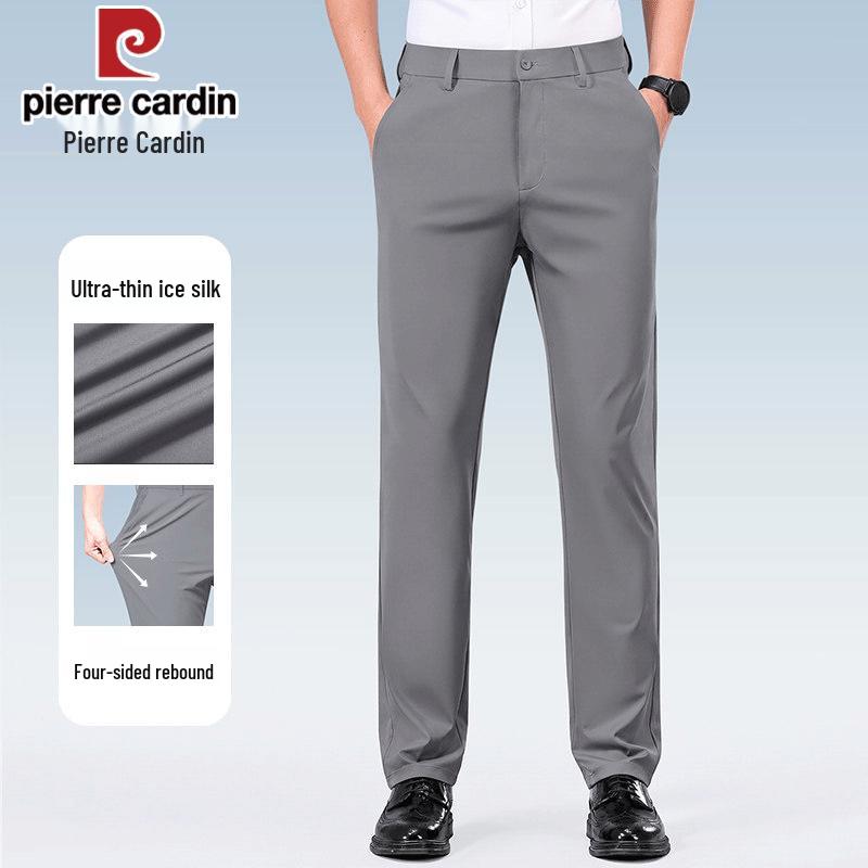 Pierre Cardin Men s Ice Silk Stretch Easy-Care Dress Pants 32