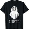 Ghosted Lazy Halloween Costume Funny Ghost Dating Pun Humor T-Shirt