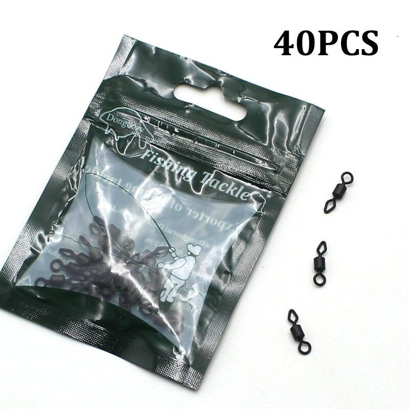 

40 шт., быстросменные вертлюги для карпа, приспособления для ловли карпа, подходят для свинцового зажима, карповые терминалы, аксессуары для снастей pesca