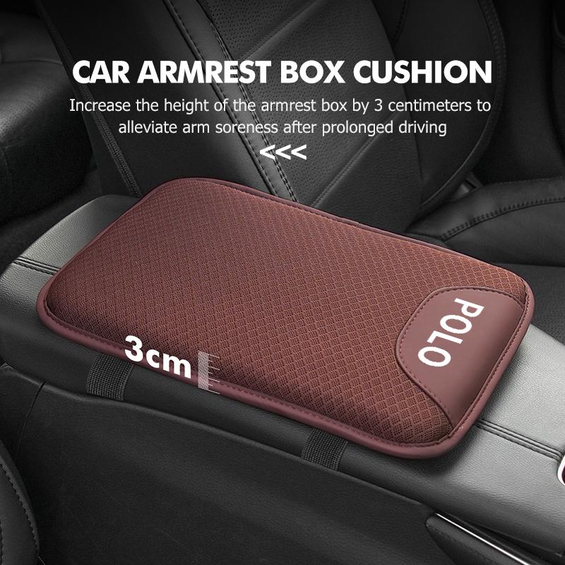W139-W129Car Styling Armrest Mat Center Console Arm Rest Protector Cushion For Volkswagen VW Tiguan CC Jetta Polo Golf 4 5 6 Passat B5 B6