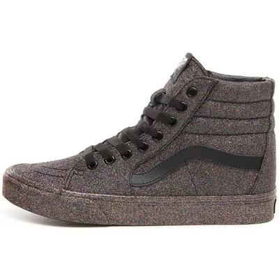 Zapatillas Unisex Sk8 Hi de Caña Alta de Tela con Purpurina Arcoíris Negras VN0A38GEUKN