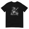 T-shirt Gatto Suonatore di Chitarra Tee Amante dei Gatti Gattini T-shirt per Animali Design Unisex