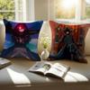 The Eminence In Shadow Anime Pillow Case Anti-dustmite Pillowcase Invisible zipper silky short plush Sofa cushion cover