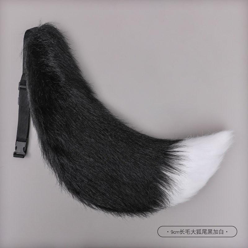 Animal Fox Furry Ear Headband Tail Furry Cosplay Lolita Cute Cat Ears Hairpin Tail Props