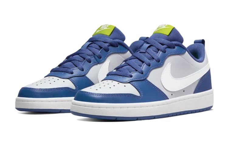 Nike Court Borough Low Grey Fog Mystic Navy GS BQ5448-016