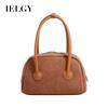 IELGY Autumn Winter Bowling Bag Boston Bag Suede Pillow Bag