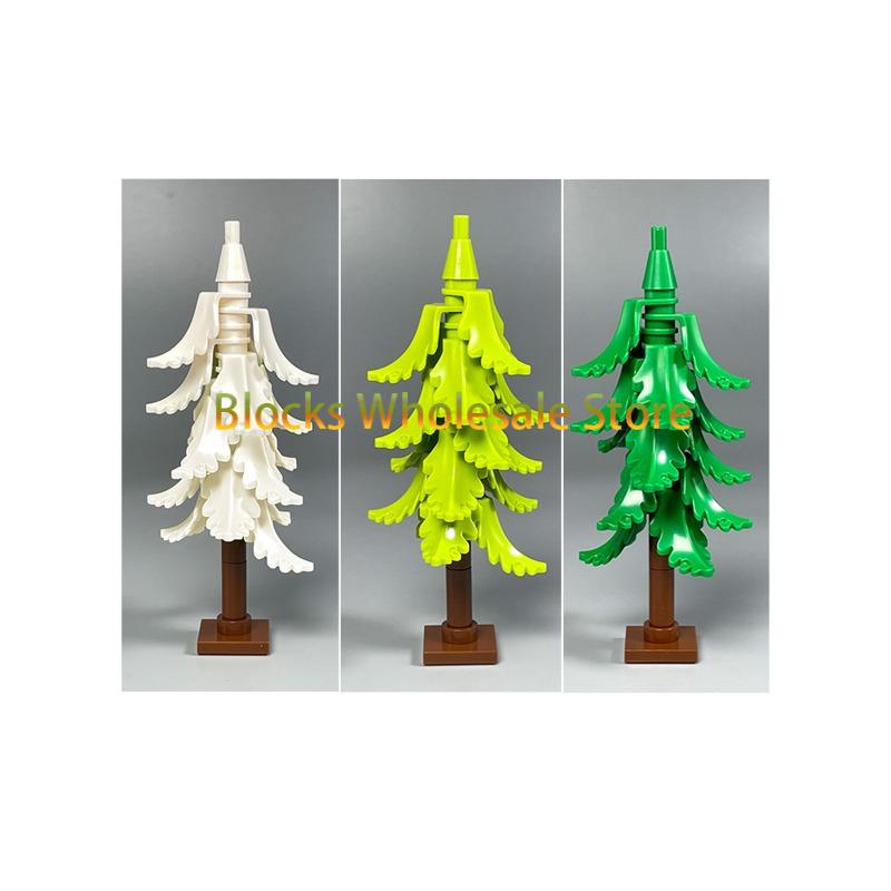 MOC Christmas Gift Present Assembly Toy Small Particle Building Block Set Christmas Tree Fir Tree Scene Desktop Ornament