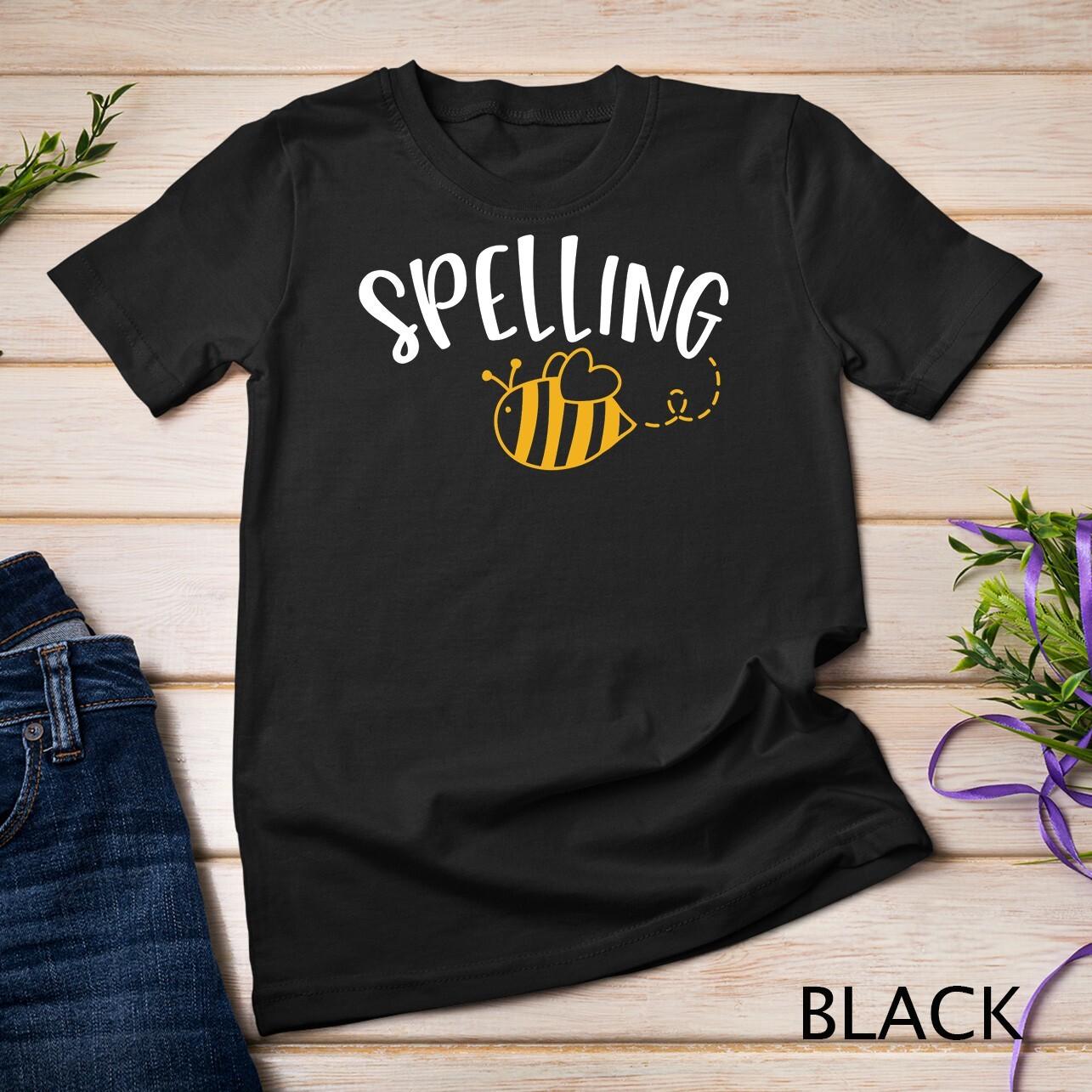 Cute Spelling Bee Design - School Spelling Bee T-Shirt Mens Womens Tees Top Unisex T-Shirt Mens Womens Tees Top 3XL