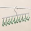 Socks    Multifunctional 360 Degree Rotating 10 Clips Socks Drying Rack for Dormitory Home Balcony