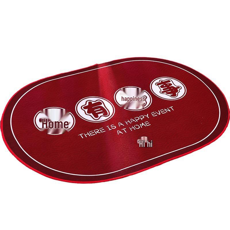 Welcome Door Mat - Happy Words Carpet for Home and Wedding Décor