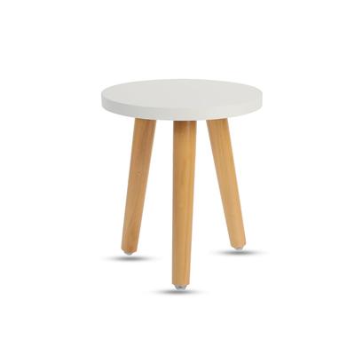 RegiProb Wooden Mini Flower Stand for Indoor Use Assembled White Brown M-20 &