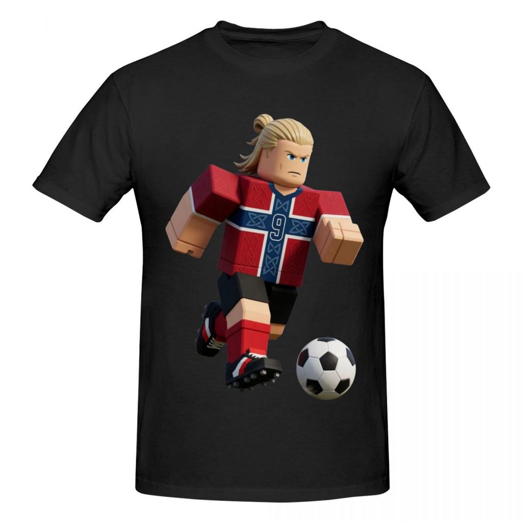 Erling Haaland Funny Design Printed Tshirt Unisex Women Short Sleeve Cotton Tshirt Unisexs Tshirts Summer New Unisexs Clothing