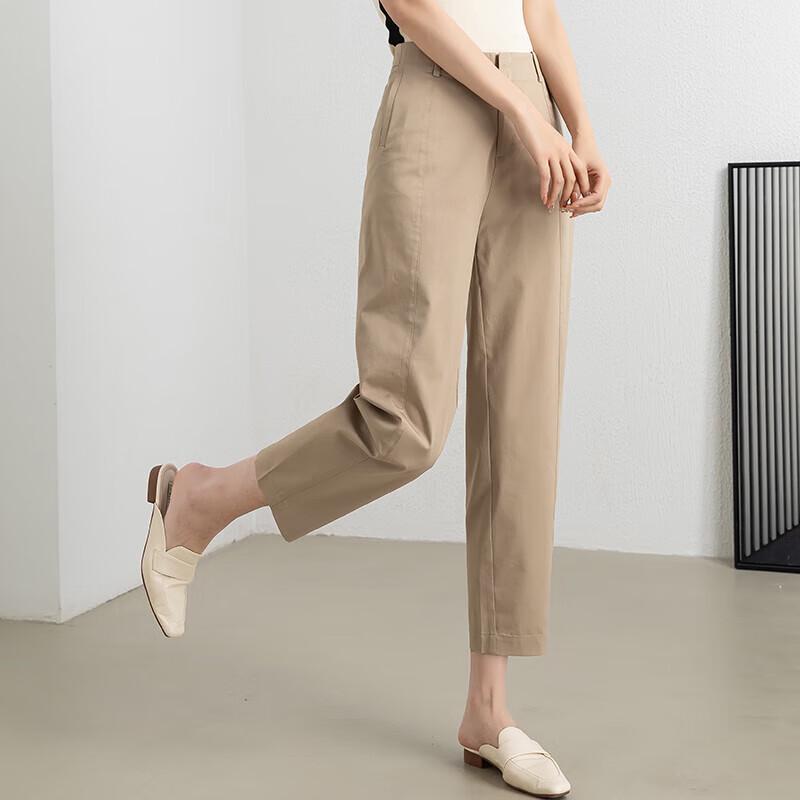 Fanzhen Women's High-Waisted Loose Cropped Harem Pants