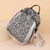 New Large Capacity Women's Backpack Fashion Personality Hot Diamond Leopard Print Trend Outdoor Backpack