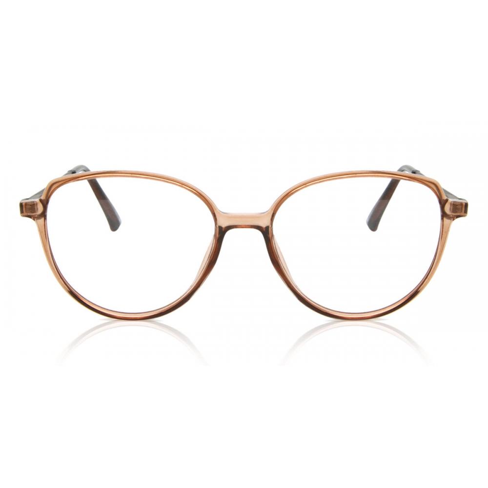 

Full Rim Cat Eye Transparent Brown Smartbuy Collection Vittoria 9002 C2 Tr Fashion Women Eyeglasses 51-17-140