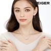 Line Silver Necklace White Gisvnn009