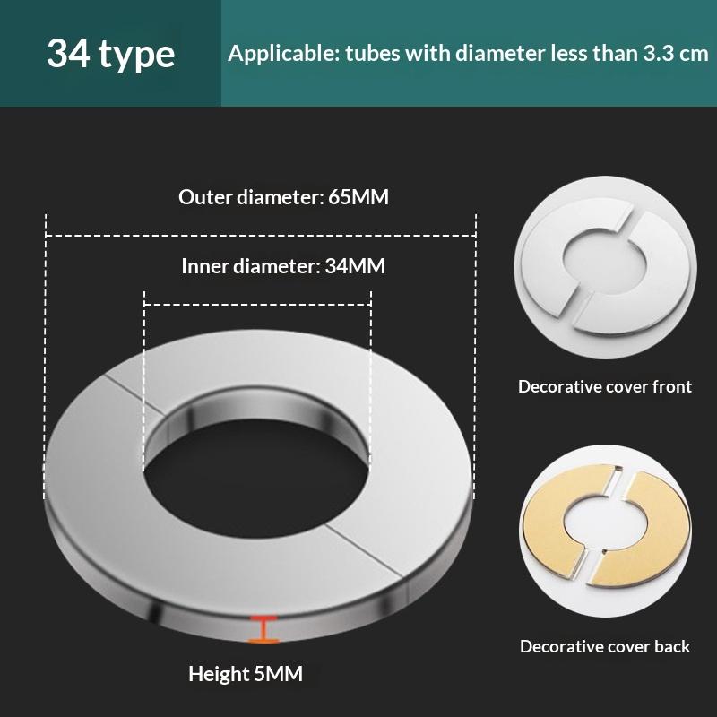 Self-Adhesive Stainless Steel Faucet Decorative Cover Easy Install Chrome Finish Universal Fit for Shower Bathroom Sink DIY Project