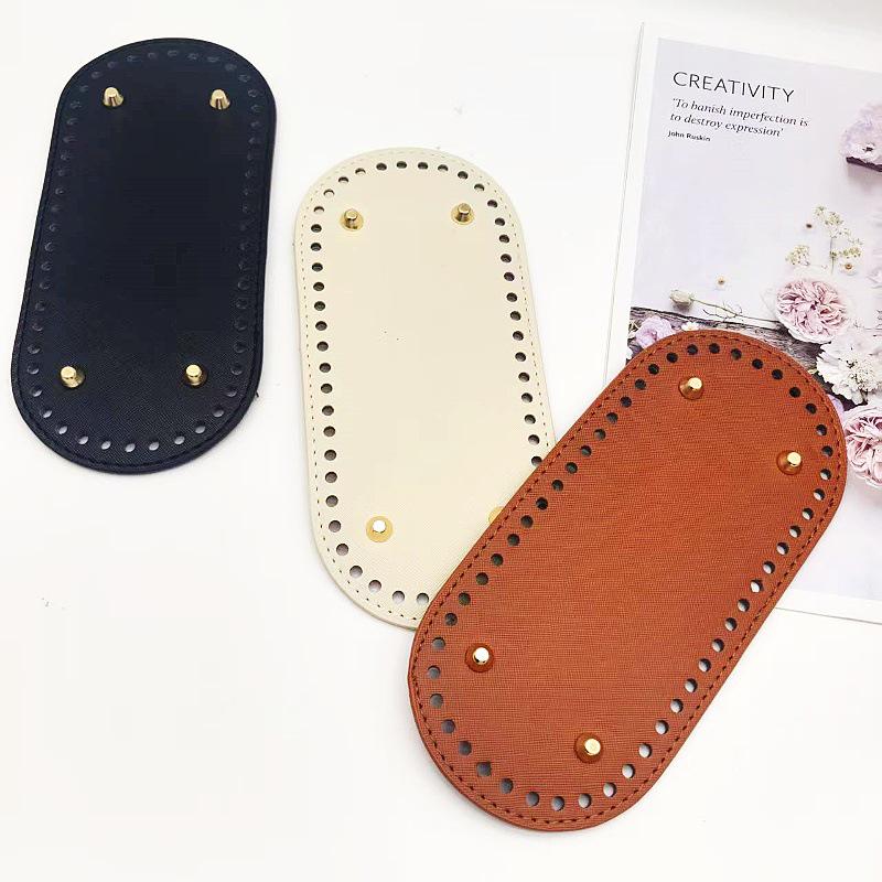 22x10 Oval PU Bag Base: HyunA Woven/Crochet Bucket Bag Bottom, Luggage Hardware Accessory