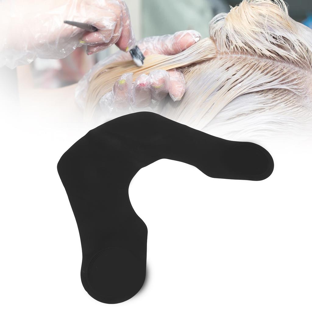 Haircut Neck Collar Soft Silicone Waterproof Hair Coloring Dyeing Neck Shawl Wrap for Barber Shop