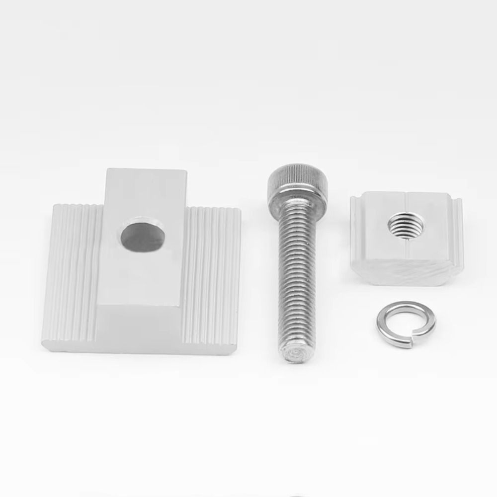 4Pcs Aluminum Zinc Zinc Alloy Solar Panel Mounting Clamp Solar System Install Accessories Solar Panel Fixing