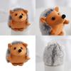 Cute Hedgehog Plush Keychain Mini Animal Figure Soft Pp Cotton Filling
