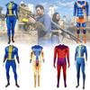 Game Fallout 4 Blue Jumpsuit Role-playing Costume Cosplay Carnival Set Milk Silk Polyester S M L Xl Xxl Xxxl 110 120 130 140 150