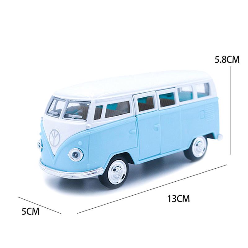 1:32 Bus Alloy Diecasts Toy Pull Back Car Models Metal Vehicles Classical Buses Pull Back Collectable Toys For Children Gifts