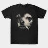 Asian Size Cotton Unisex Tshirt Print T-shirt Dog Smoking Cigarette Funny Chihuahua Meme T-shirt No-Cut Print Regular Fit