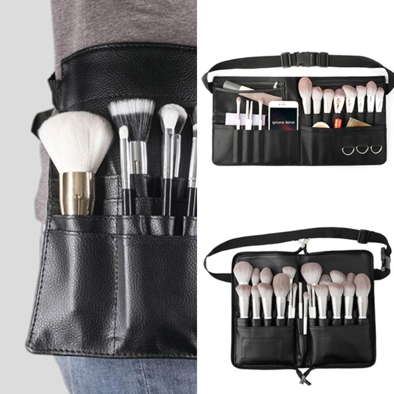 Portable Makeup Brush Storage Bag Multifunctional Waist Pack Brushes Organizer for Travel and Daily Use