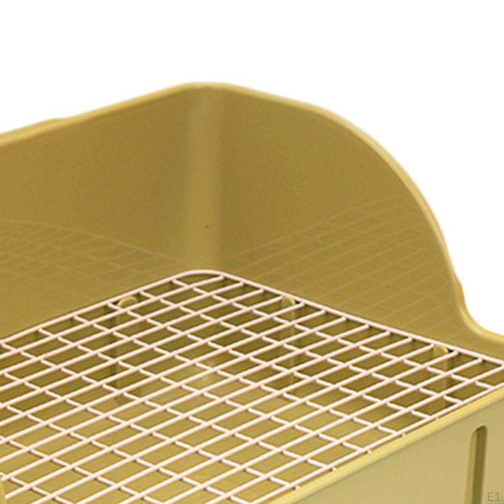 Corner Litter Box for Small Pets - Space-Saving Potty Solution