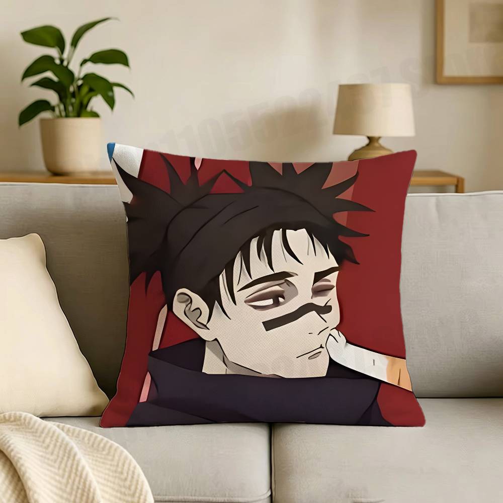 Choso Anime JJujutsu KKaisen Print Throw Pillow Cover Square Cushion Case for Living Room Bedroom Decor