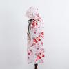 Funny Halloween Death Cloak with Cap Plaid Spider Web Cape  Hallowmas