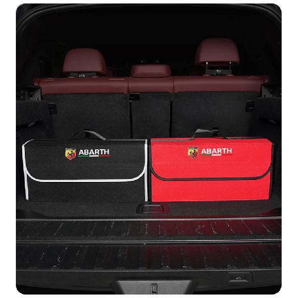 Car Trunk Storage Bag Organizer Sundries Stowing Tidying Box For Abarth Fiat 500 Tipo FR Panda Argo Freemont Viaggio Bravo Punto