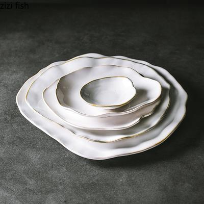 Keramik-Essteller in Form eines Suppentellers, Nudel- und Steakteller, Haushalts-Sushi-Gerichte, Salatschüsseln, Snack-Dessert-Gebäckschalen