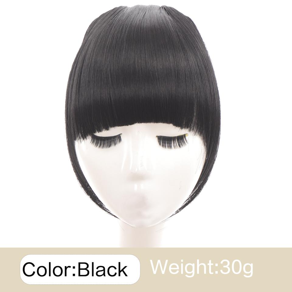 

Синтетические заколки для челки, челка на лбу, челка с висками, накладные волосы, коричневые, черные, искусственные челки, наращивание волос для женщин