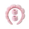 Women's 3-Piece Fashion Set: Sweat-Absorbing Wristbands & Handmade Hair Accessories