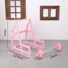 Mini Fitness Equipment Dollhouse Simulation Gym Treadmill Dumbbell Weight Lifting Machine Model Decor 1/12 Doll House Accessory