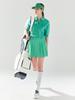 LORDLOAR A-Line Pleated Shorts Green