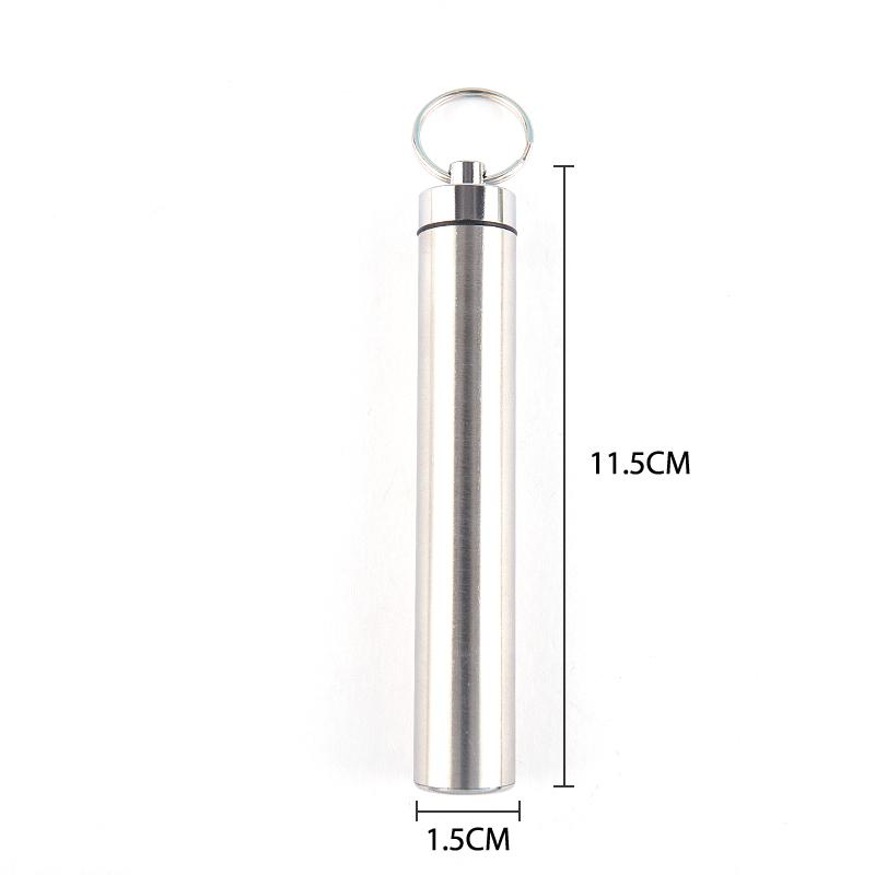 8Pc Portable Stainless Steel Metal Toothpick Bag Set Reusable For Outdoor Picnic