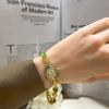 Brand Luxury Ladies Watch New Jade Beads Bracelet Quartz Watches For Women Jewelry Clock Gold Silver