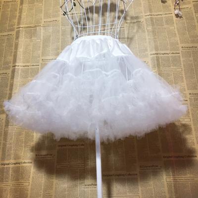 Ohne Knochen Täglich Weiche Tournüre Einfarbig Hohe Taille Tournüre Elastischer Bund Kleid Form Gaze Tournüre