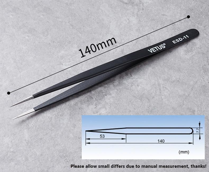1Pcs Good Quality Stainless Steel Multi Kind Tweezers Anti-static for Beads Diamond etc Jewelry Accessories Tools