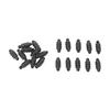 20pcs Carp Fishing Method Connectors Threaded Outside Stop Beads Feeder Accessories