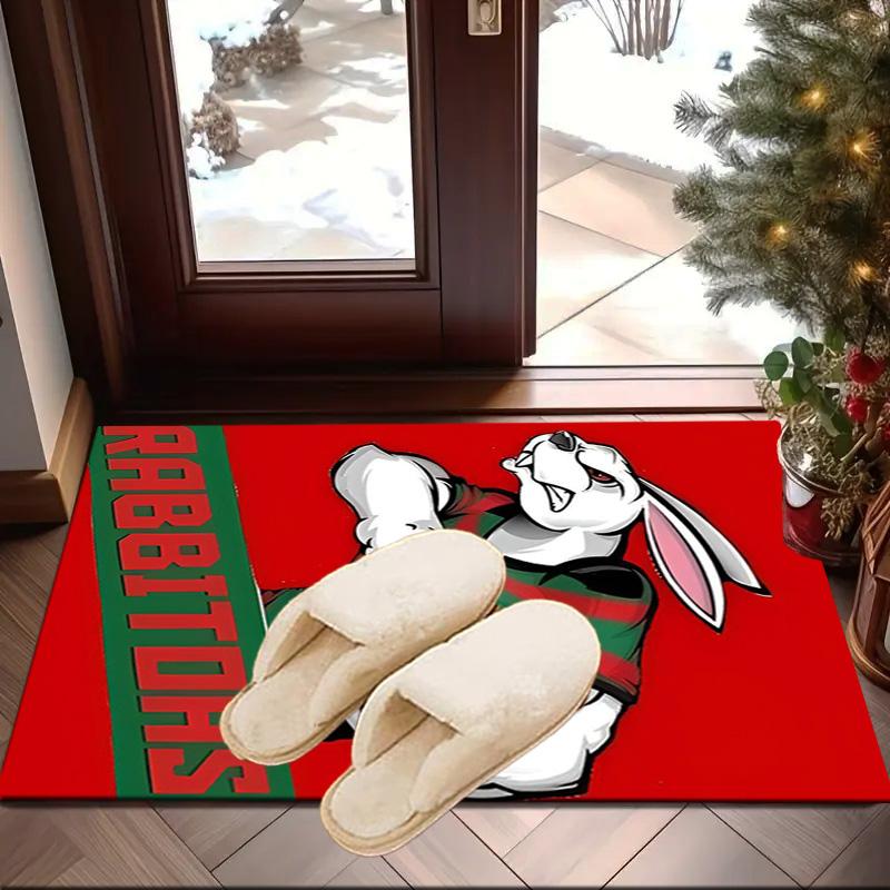 Nrl Rabbit Artwork Design Area Rug Office rug, Chair Rug, Decor Carpet Livingroom bedroom Mat, Large Size Fan gifts Christmas gifts