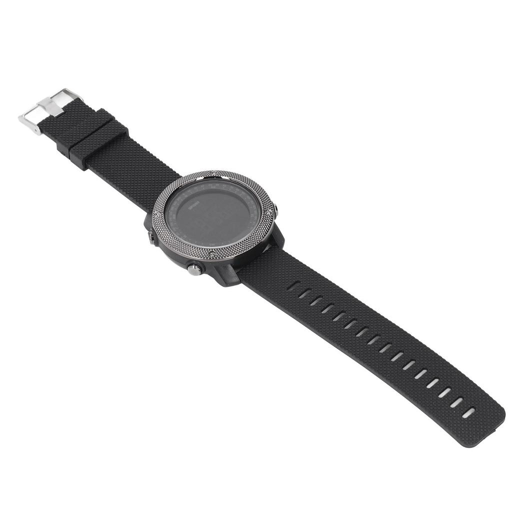 Digital Sports Watch 12 24 Hour Stopwatch Alarm Calendar Waterproof Luminous Watch for Running Climbing Fitness Black