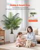 Artificial Areca Palm Tree 1524 Mm, Fake Palm Tropical Plants with White Tall Planter, Faux Floor Silk Plant In Pot, Large Trees for Home Office