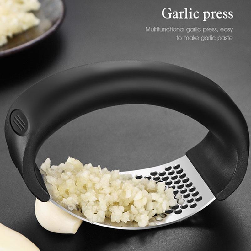 Stainless Steel Garlic Press Crusher Manual Garlic Mincer Chopping Garlic Tool Fruit Vegetable Tools Kitchen Accessories Gadget